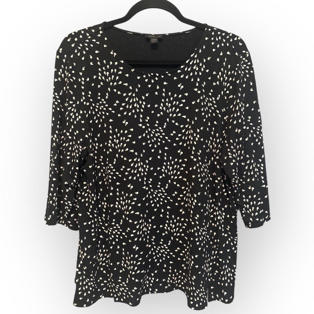 J Jill Wearever Collection Blouse Size Large Petite - Picture 2 of 6